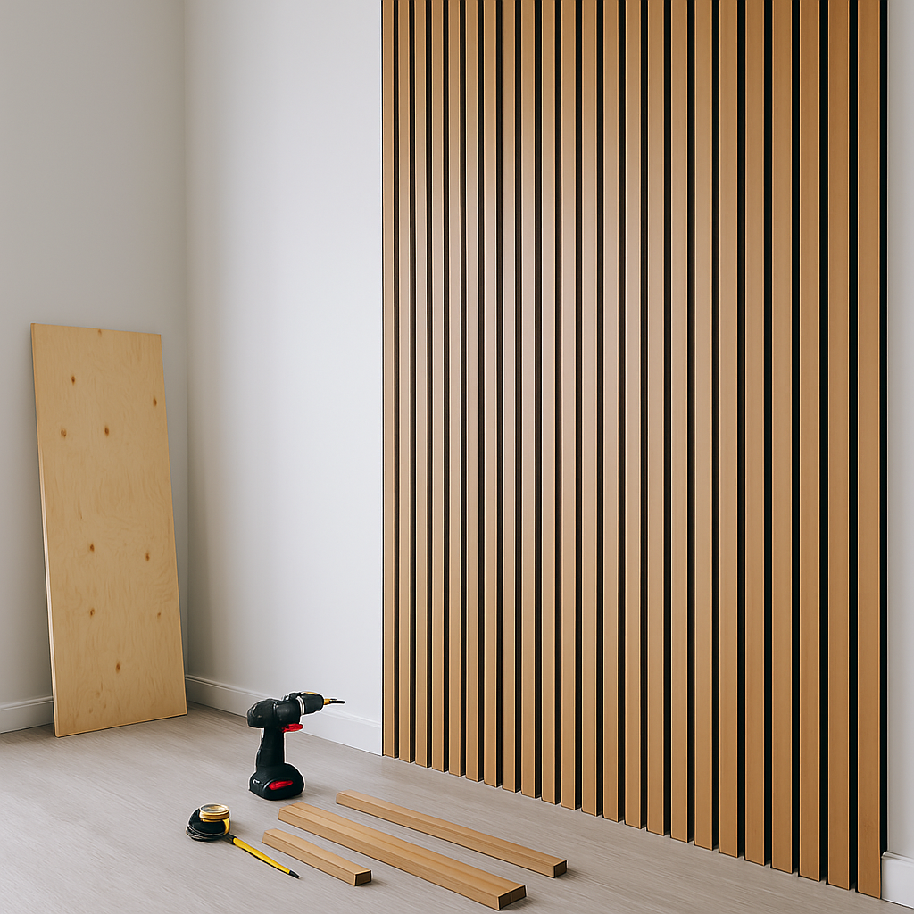 Декоративна рейкова стіна та матеріали для монтажу в інтер’єрі