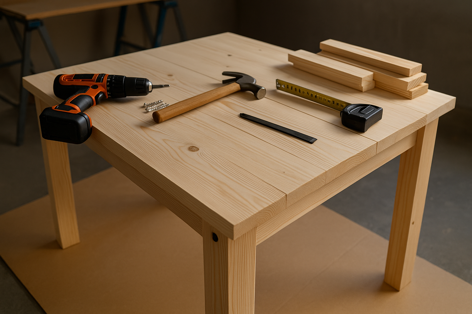 виготовлення дерев’яного столу своїми руками у майстерні