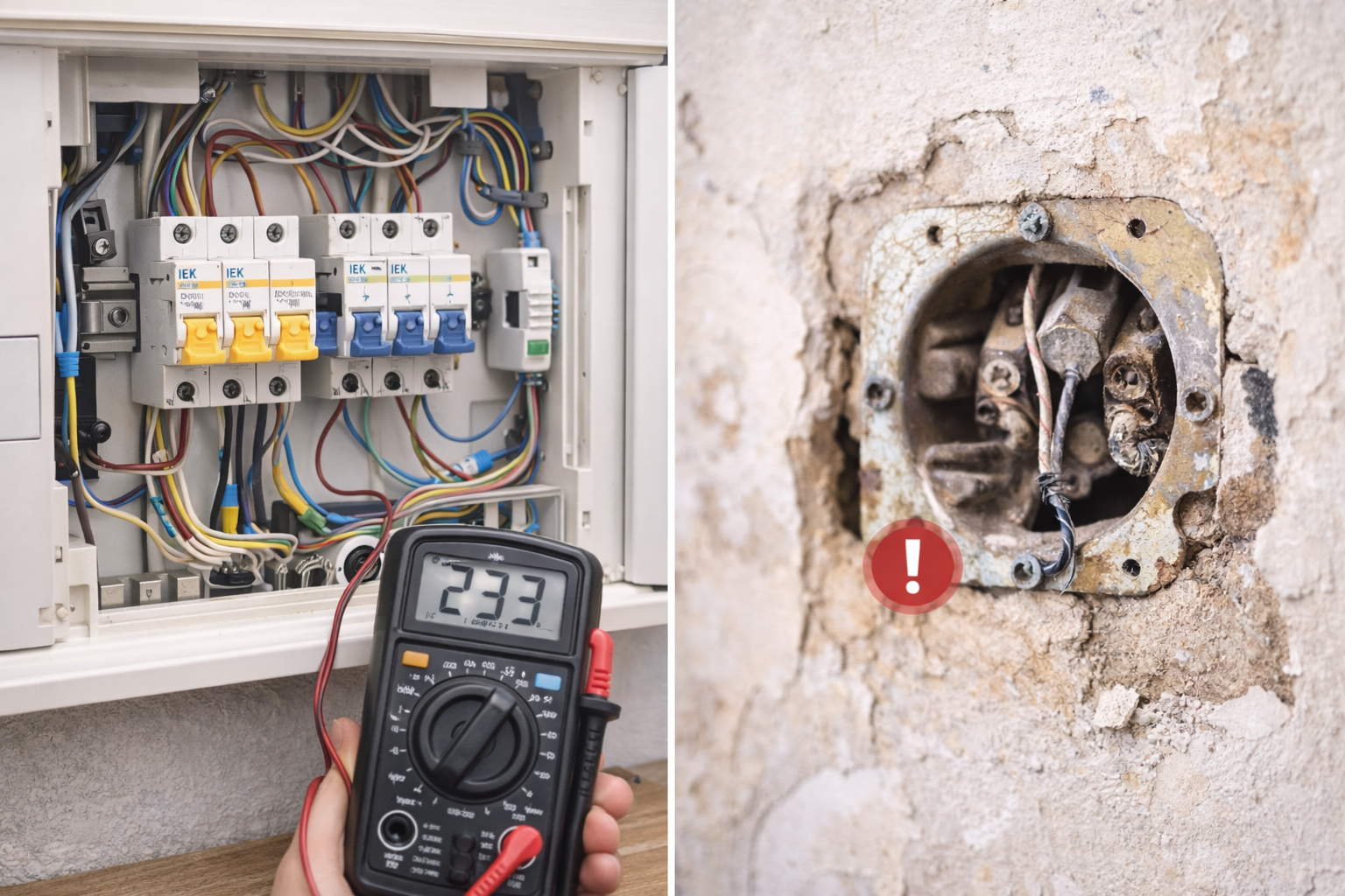 Перевірка електропроводки в квартирі перед ремонтом з відкритим електрощитом