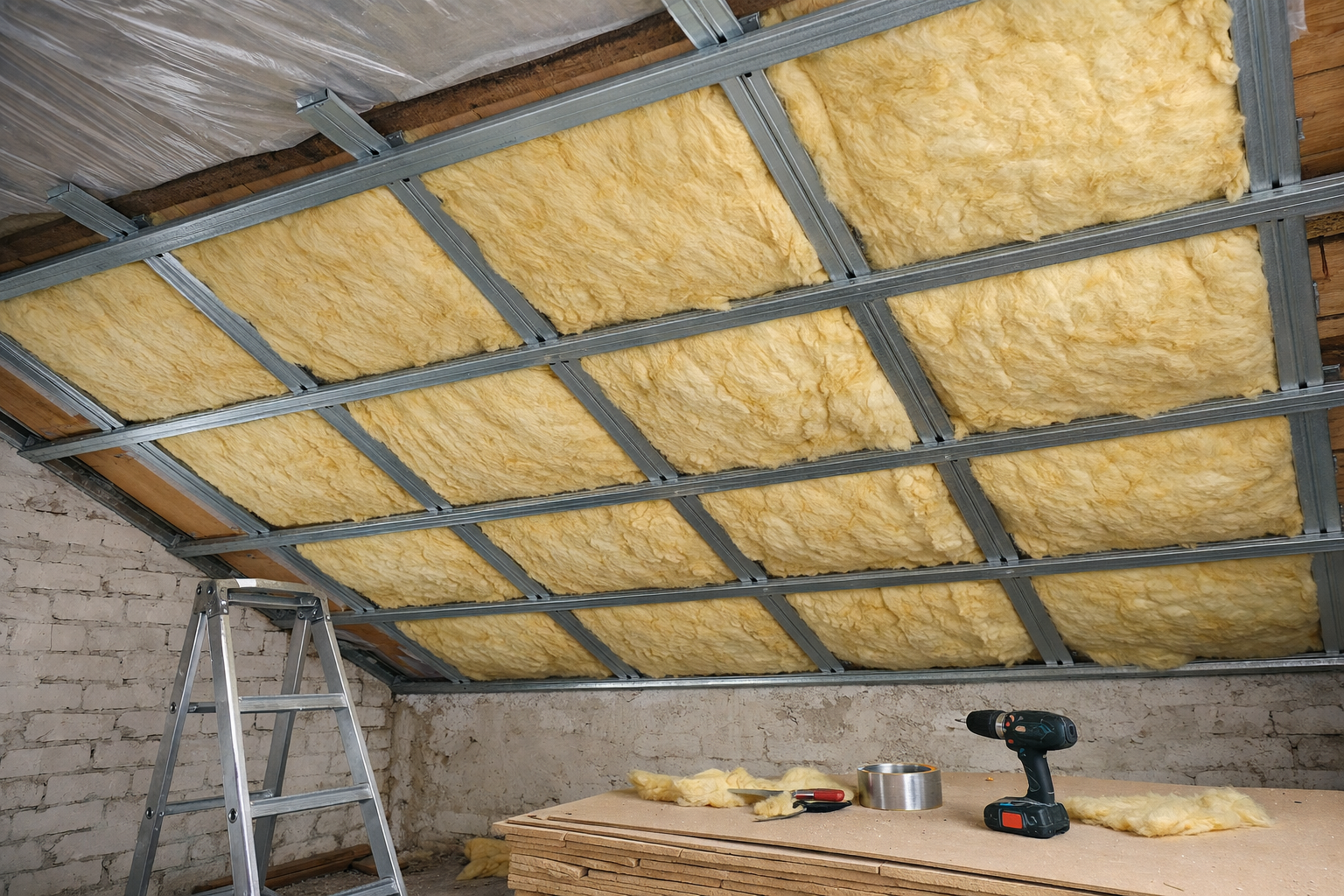 утеплення стелі в квартирі мінеральною ватою