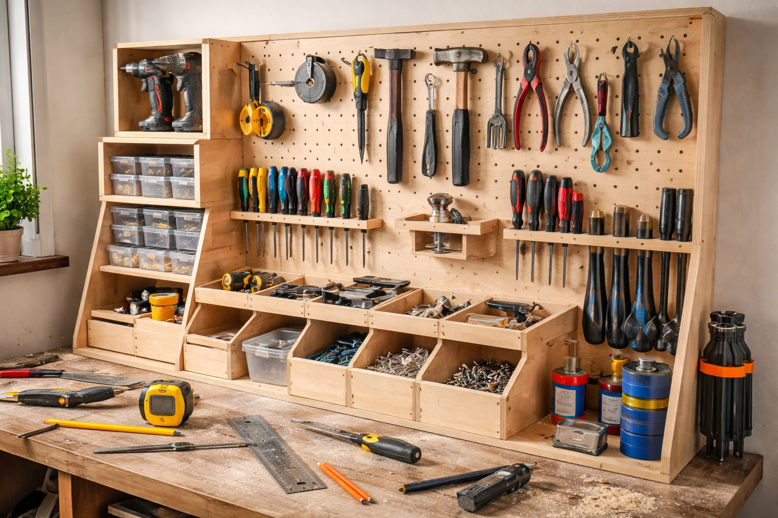 органайзер для інструментів з фанери своїми руками