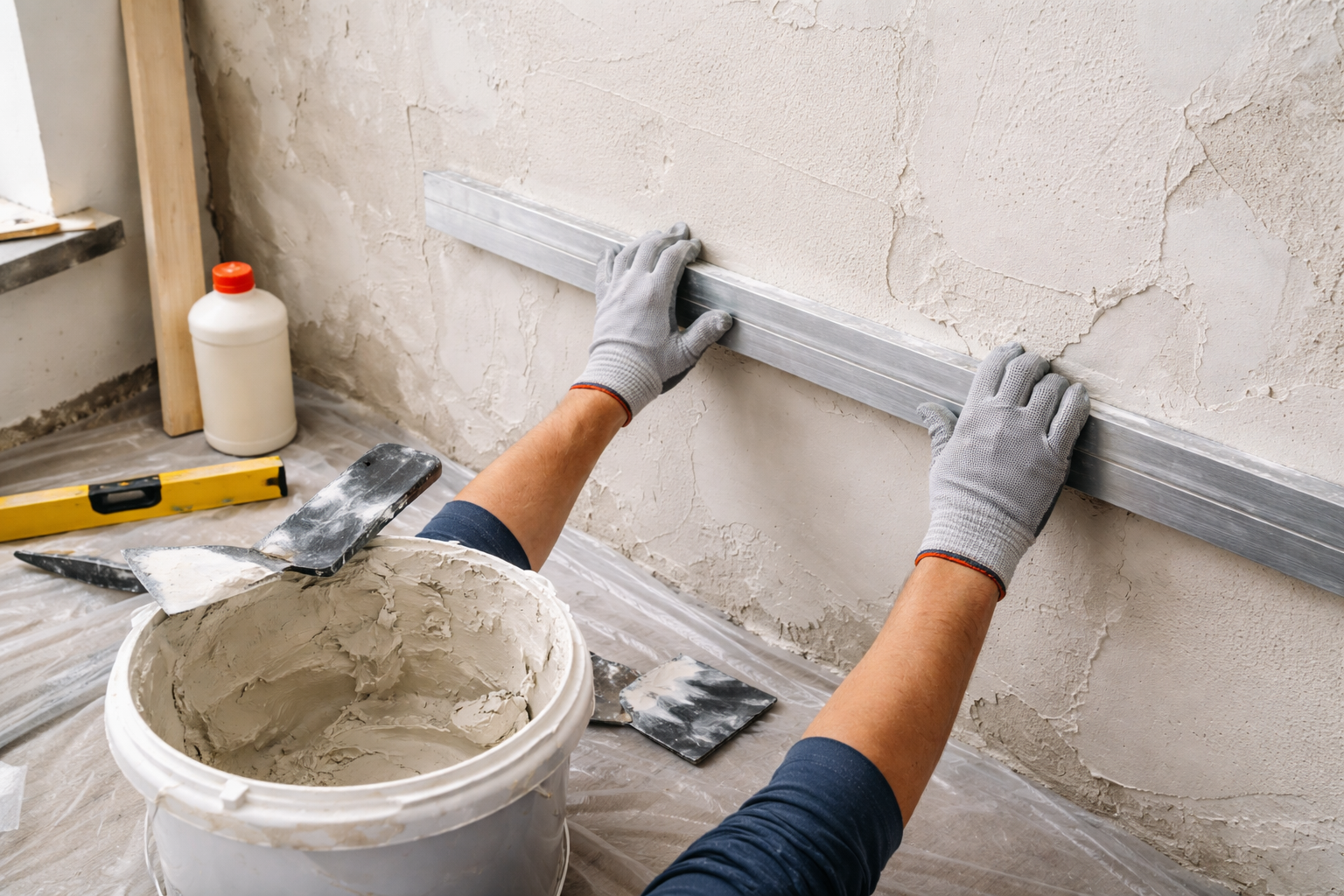 вирівнювання стіни шпаклівкою своїми руками
