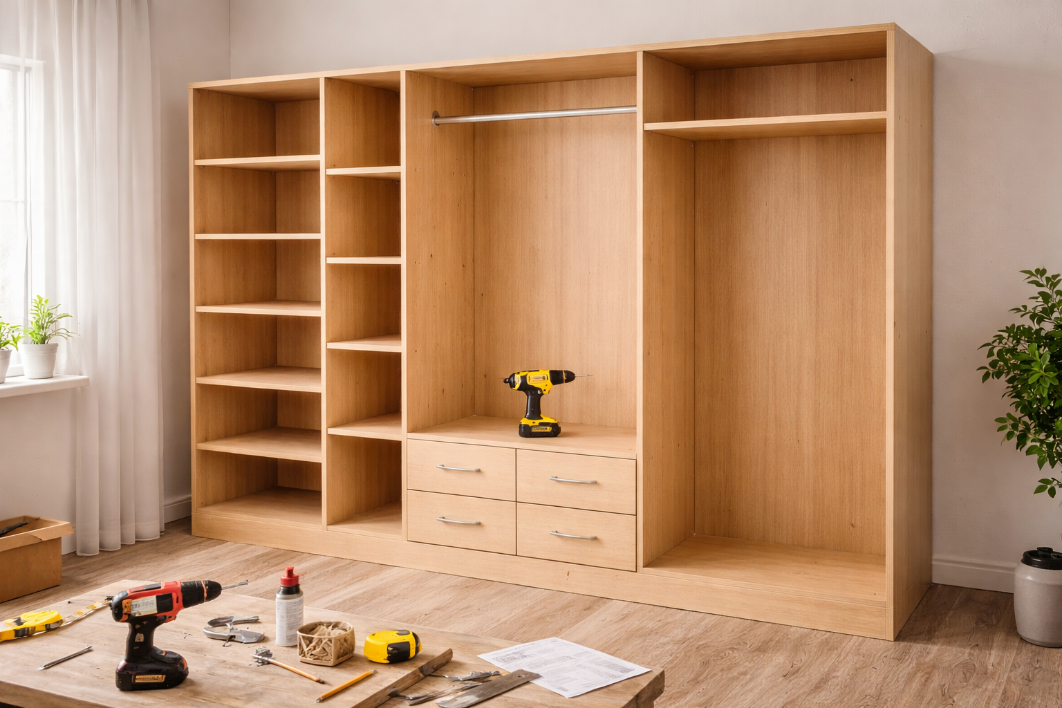 дерев'яна шафа зроблена своїми руками